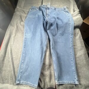 Carhartt Traditional Fit Jeans Mens 50x30 Blue Denim Utility Pants B17 STW